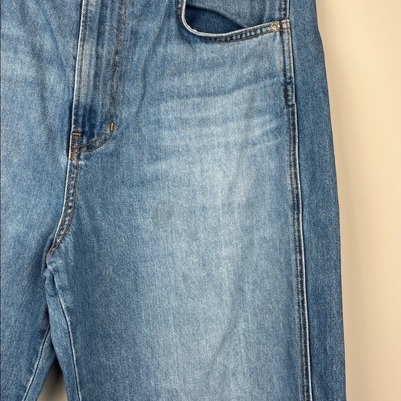 Veronica Beard Taylor Wide Leg High Waist Crop Blue Jeans Size 31 - Picture 9 of 10